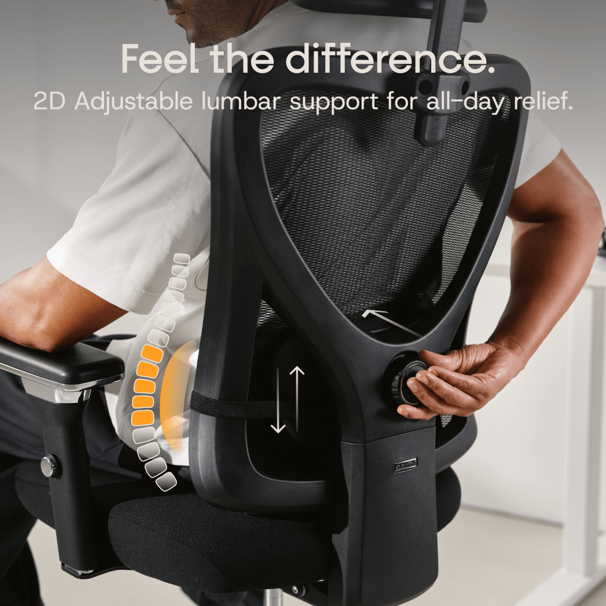 CLOUVOU CleverSeat - Best selling ergonomic office chair - Clouvou Schwarz