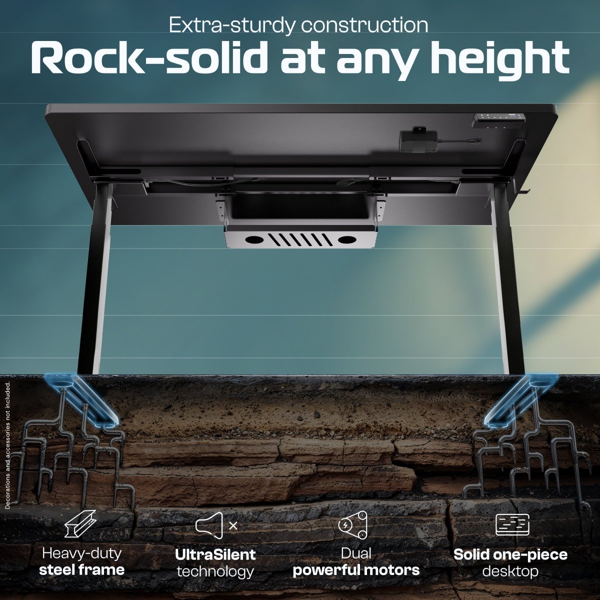 MasterDesk – Premium Height - Adjustable Standing Desk - Clouvou 160 x 80cm