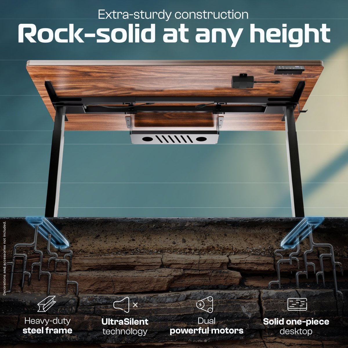 MasterDesk – Premium Height - Adjustable Standing Desk - Clouvou 160 x 80cm