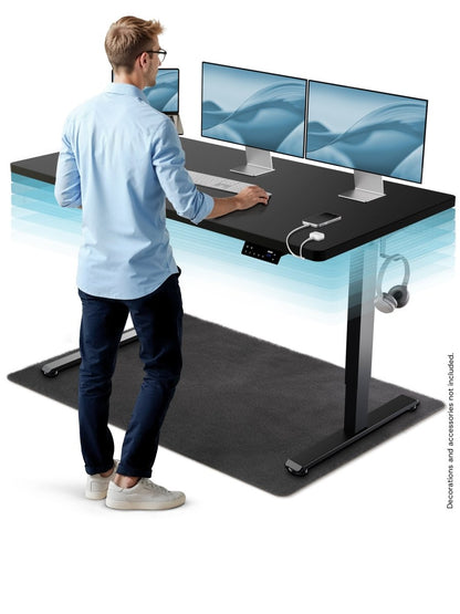 CleverDesk – Height - Adjustable Electric Standing Desk - Clouvou 160 x 80cm