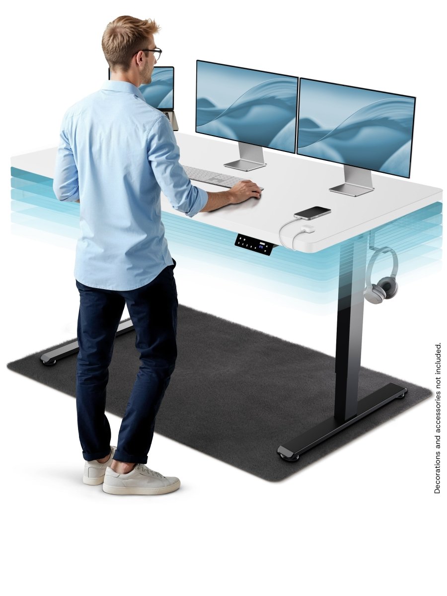 CleverDesk – Height - Adjustable Electric Standing Desk - Clouvou 160 x 80cm