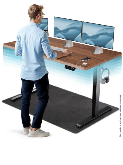 CleverDesk – Height - Adjustable Electric Standing Desk - Clouvou 160 x 80cm