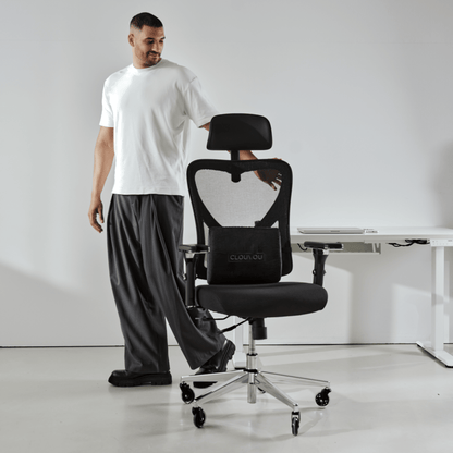 CLOUVOU CleverSeat - Best selling ergonomic office chair - Clouvou Schwarz