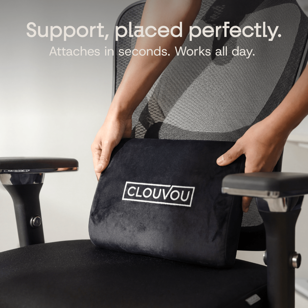 CLOUVOU CleverSeat - Best selling ergonomic office chair - Clouvou Schwarz