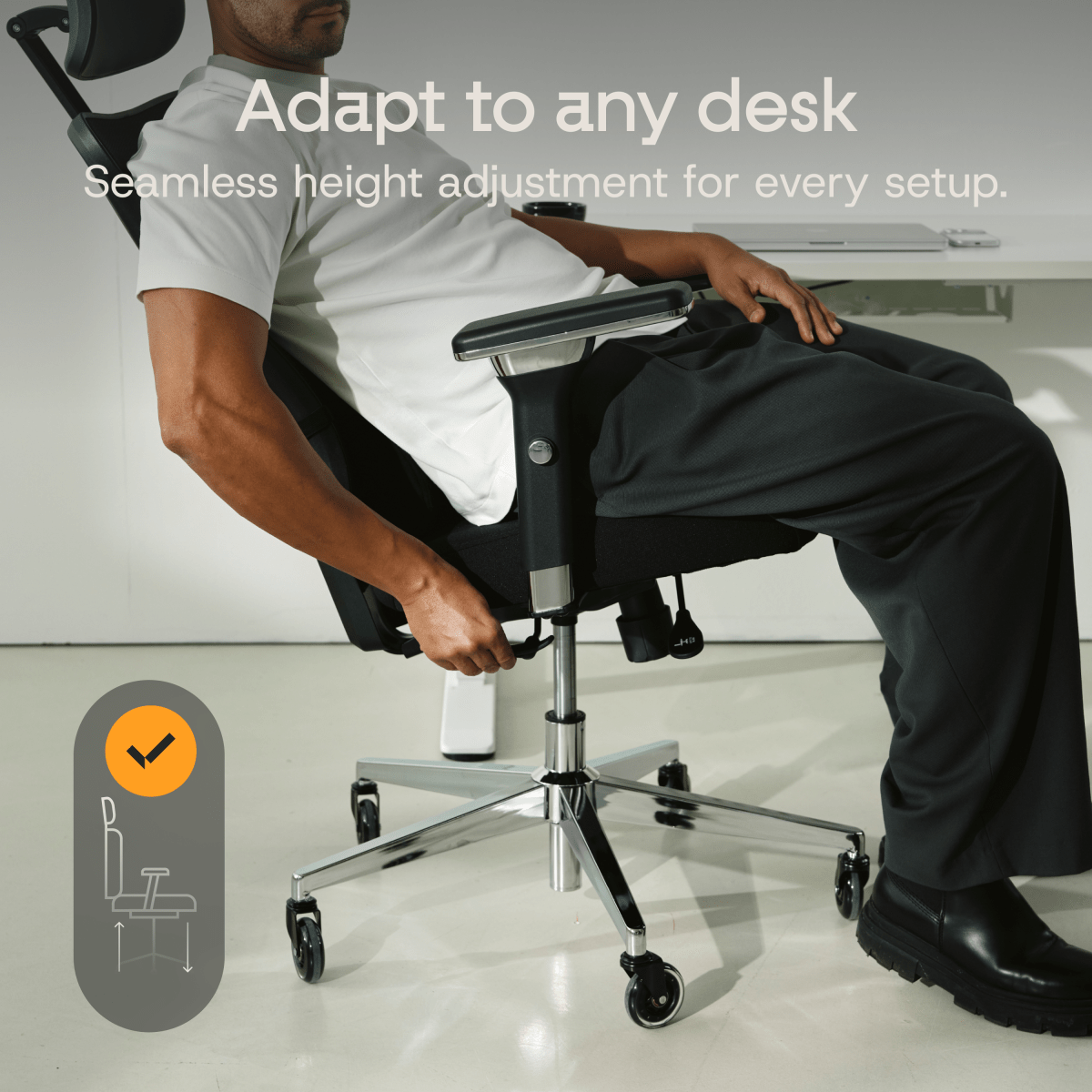 CLOUVOU CleverSeat - Best selling ergonomic office chair - Clouvou Schwarz