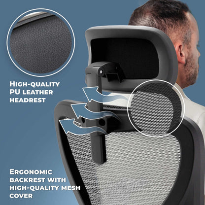 CLOUVOU CleverSeat - Best selling ergonomic office chair - Clouvou Schwarz