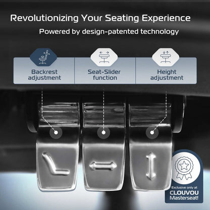 CLOUVOU MasterSeat – High - end ergonomic office chair - Clouvou Schwarz