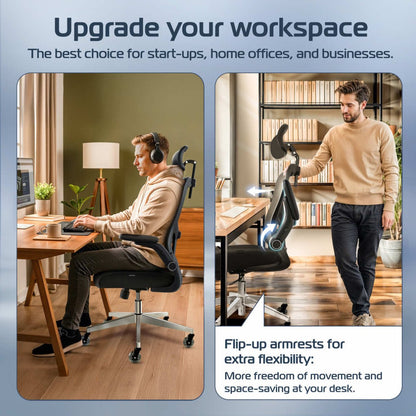 CLOUVOU SmartSeat – Ergonomic office chair - Clouvou Schwarz