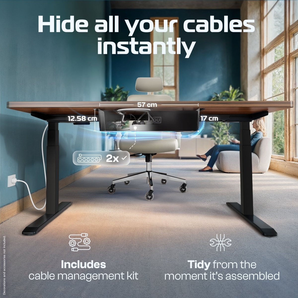 MasterDesk – Premium Height - Adjustable Standing Desk - Clouvou 160 x 80cm