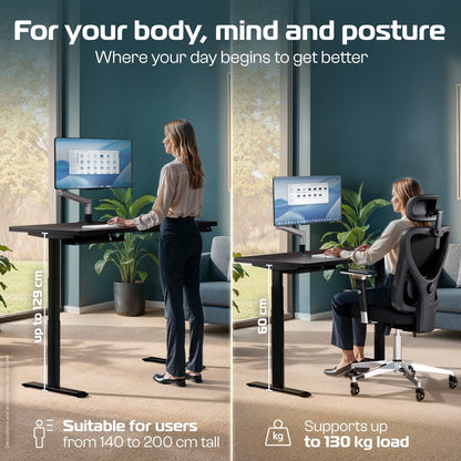 MasterDesk – Premium Height - Adjustable Standing Desk - Clouvou 160 x 80cm