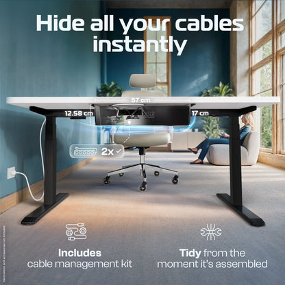MasterDesk – Premium Height - Adjustable Standing Desk - Clouvou 160 x 80cm