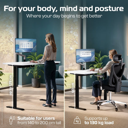 MasterDesk – Premium Height - Adjustable Standing Desk - Clouvou 160 x 80cm