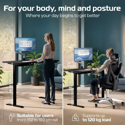 ProDesk – Professional Height - Adjustable Standing Desk - Clouvou 160 x 80cm