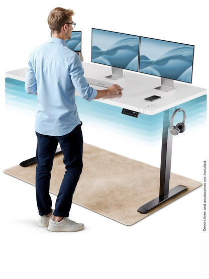 ProDesk – Professional Height - Adjustable Standing Desk - Clouvou 160 x 80cm