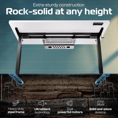 ProDesk – Professional Height - Adjustable Standing Desk - Clouvou 160 x 80cm